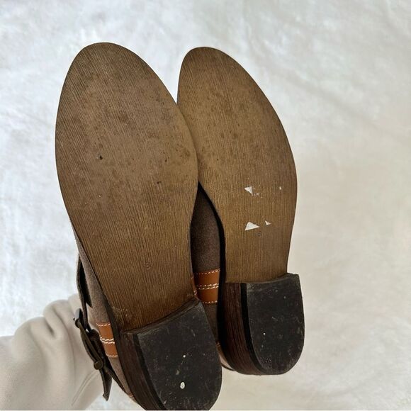Kelsi Dagger Leather Sherpa Booties Size 8 - Picture 8 of 13
